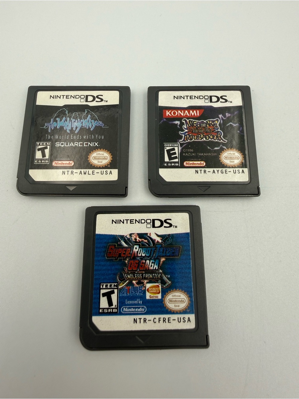 The World Ends With You + Yugioh Nightmare Troubadour + Super Robot Taisen DS